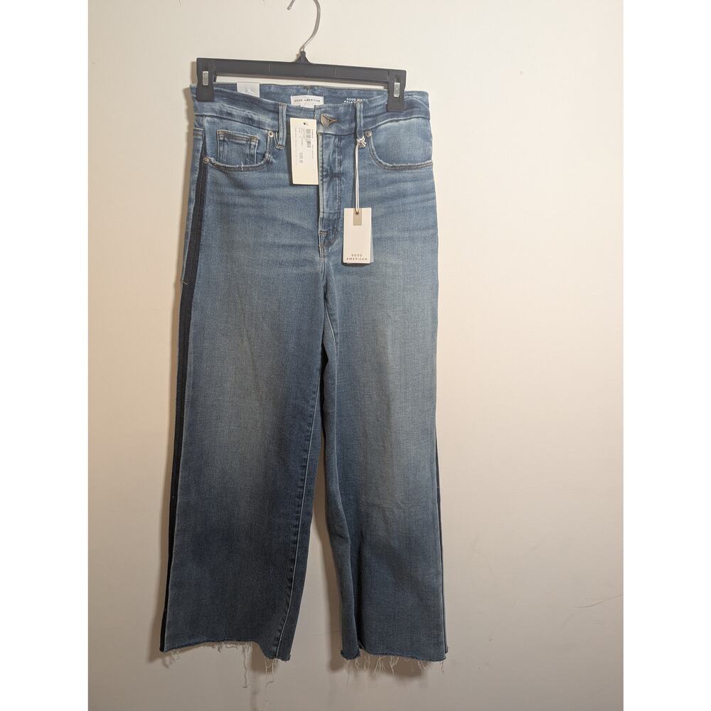 Wide Leg Blue Jeans - Women's Flare & Wide Leg